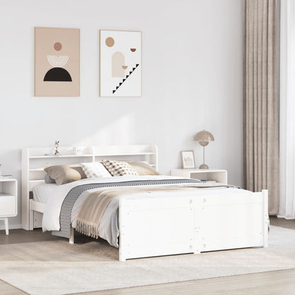 Bed Frame | White | Solid pine wood | Double | Double Bed Frame