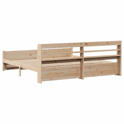 Bed Frame with Headboard without Mattress 200x200 cm