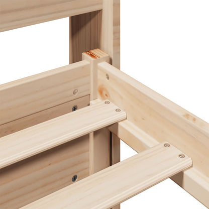 Bed Frame with Headboard without Mattress 200x200 cm