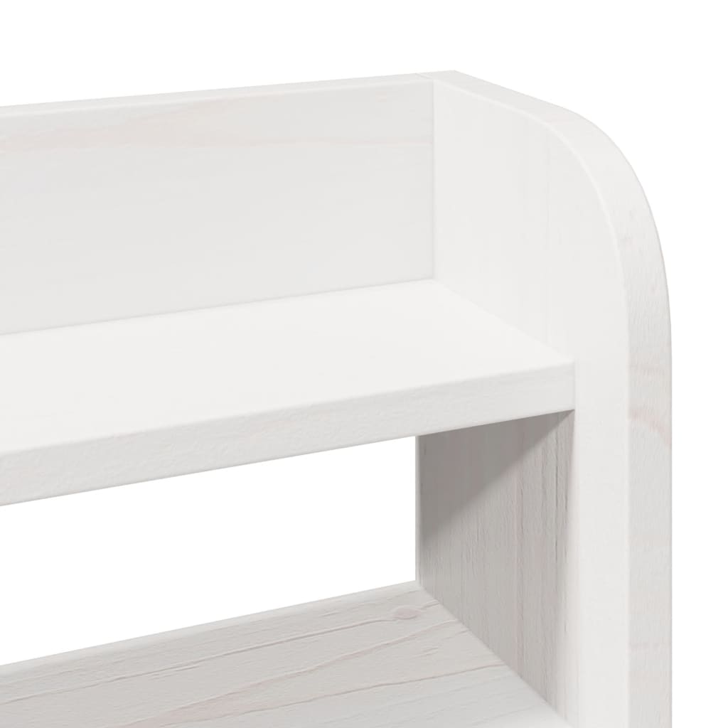 Bed Frame with Headboard without Mattress White 90x200 cm