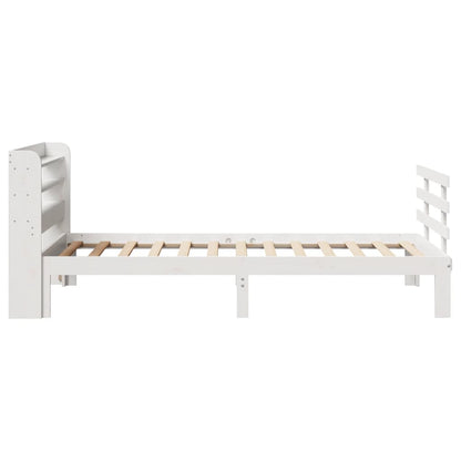 Bed Frame | White | Solid pine wood, Plywood | Small Single | Modern