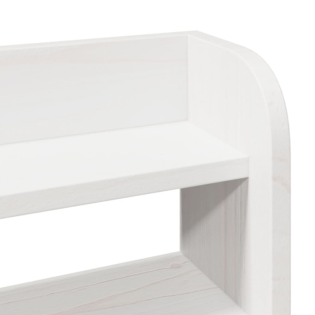 Bed Frame with Headboard without Mattress White 90x190 cm Single