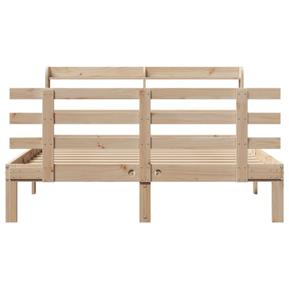 Bed Frame | Natural Pine | Solid Pine Wood, Plywood | Double | Bed Frame