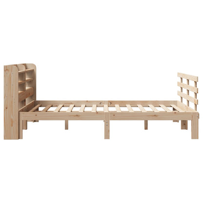 Bed Frame | Natural Pine | Solid Pine Wood, Plywood | Double | Bed Frame