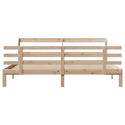 Bed Frame | Untreated Pine | Solid Pine Wood | Super King | Bed Frame