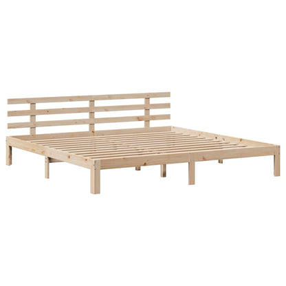 Bed Frame | Untreated Pine | Solid Pine Wood | Super King | Bed Frame