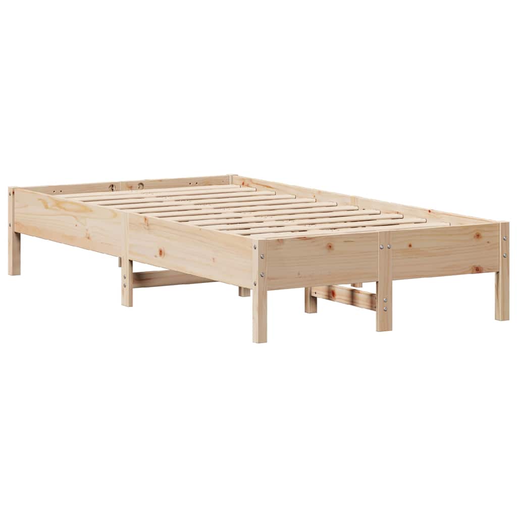 Bed Frame without Mattress 120x200 cm Solid Wood Pine