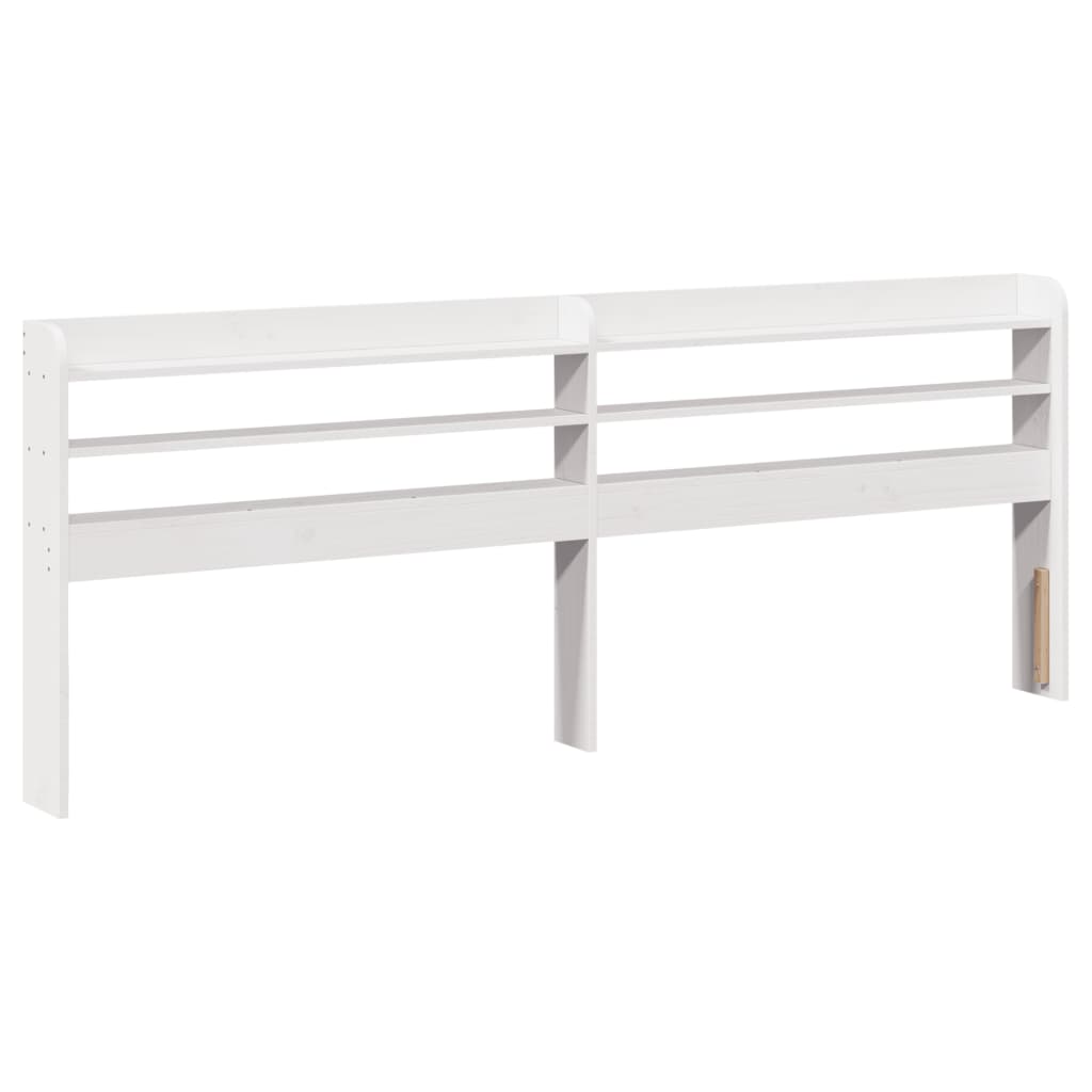 Bed Frame without Mattress White 140x190 cm Solid Wood Pine