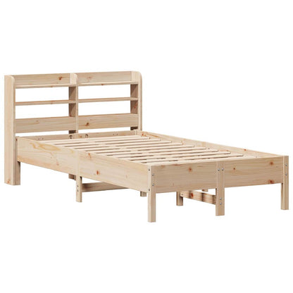 Bed Frame without Mattress 75x190 cm Small Single Solid Wood Pine