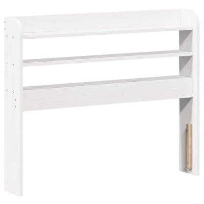 Bed Frame without Mattress White 100x200 cm Solid Wood Pine