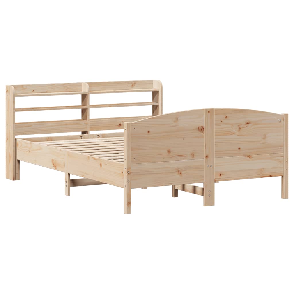 Bed Frame without Mattress 160x200 cm Solid Wood Pine