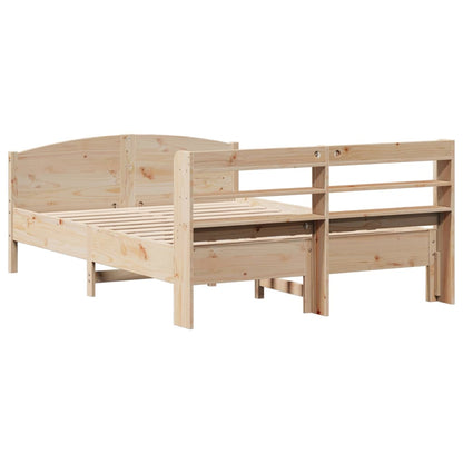 Bed Frame without Mattress 160x200 cm Solid Wood Pine