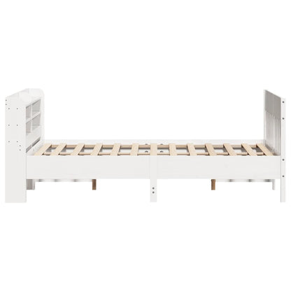 Bed Frame without Mattress White 120x200 cm Solid Wood Pine