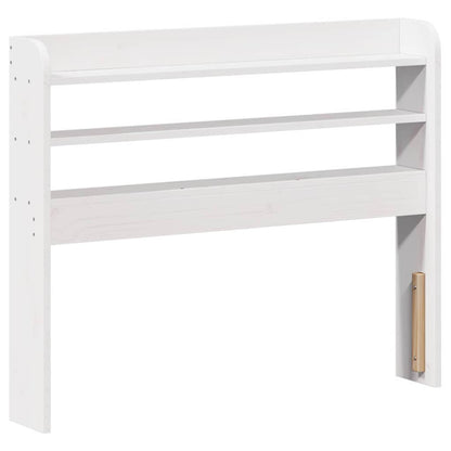 Bed Frame with Headboard White 90x200 cm Solid Wood Pine