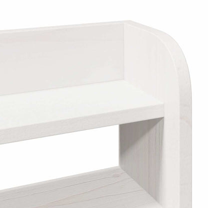 Bed Frame with Headboard White 90x200 cm Solid Wood Pine