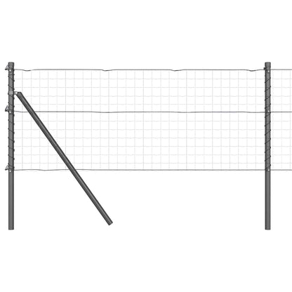 Fence Post 52 pcs Grey 3.2 x 3.2 x 120 cm