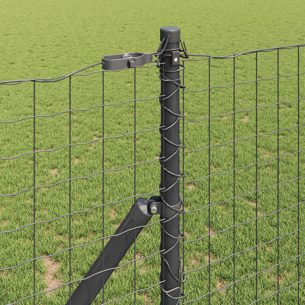 Fence Post 26 pcs Grey 3.2 x 3.2 x 190 cm