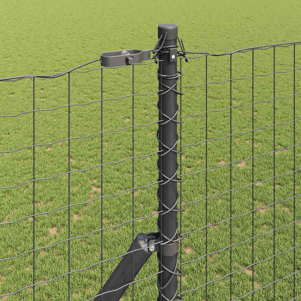 Fence Post 52 pcs Grey 3.2 x 3.2 x 200 cm