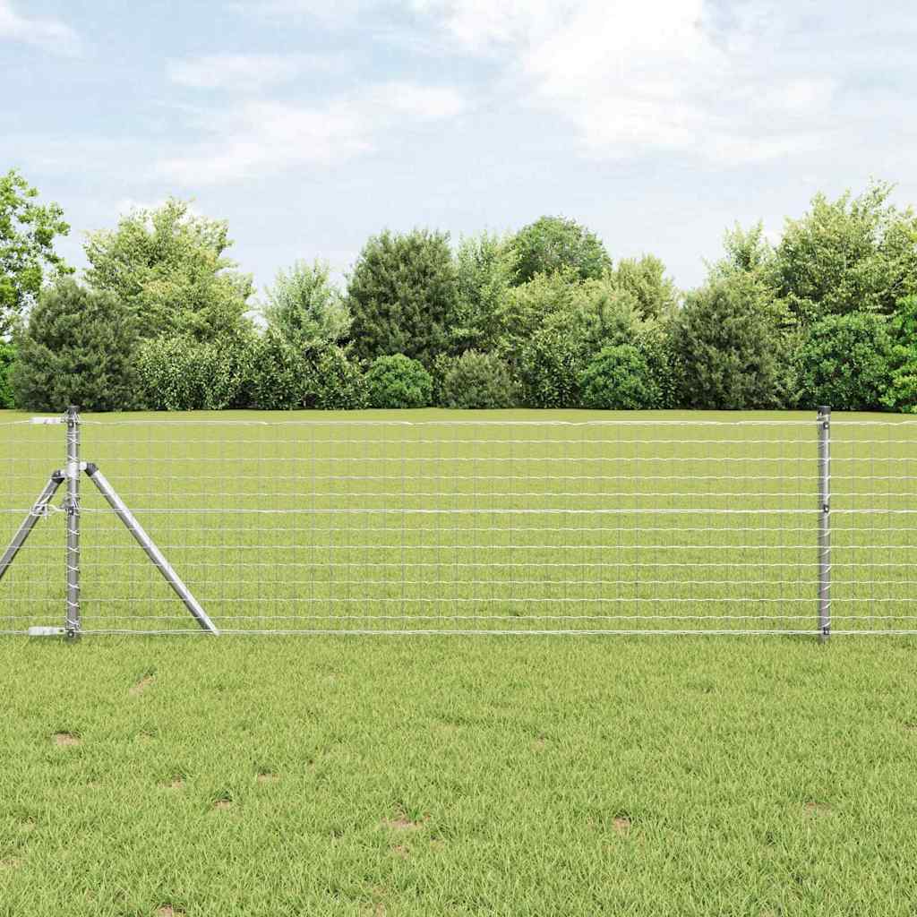 Fence Post 52 pcs Grey 3.2 x 3.2 x 80 cm