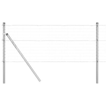 Fence Post 52 pcs Grey 3.2 x 3.2 x 100 cm