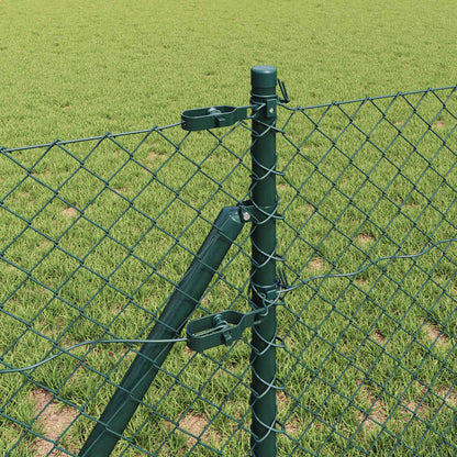 Fence Post Green 10 x 0.6 m (40 x 40 mm mesh) Steel and PVC