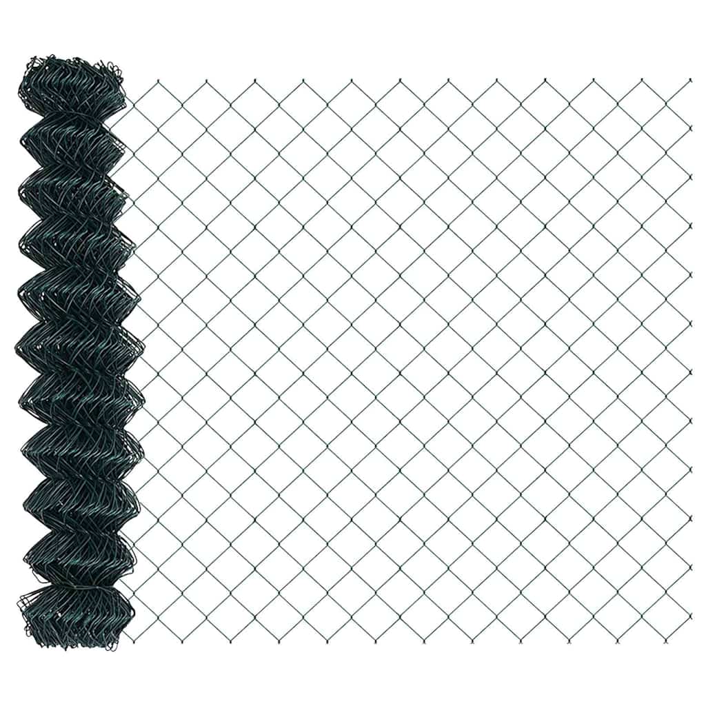 Fence Post Green 10 x 1.2 m (40 x 40 mm mesh) Steel and PVC