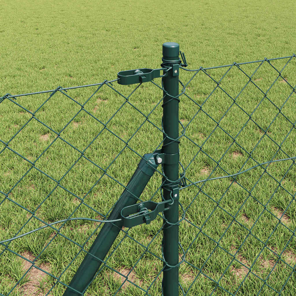 Fence Post Green 10 x 0.4 m (60 x 60 mm mesh) Steel and PVC