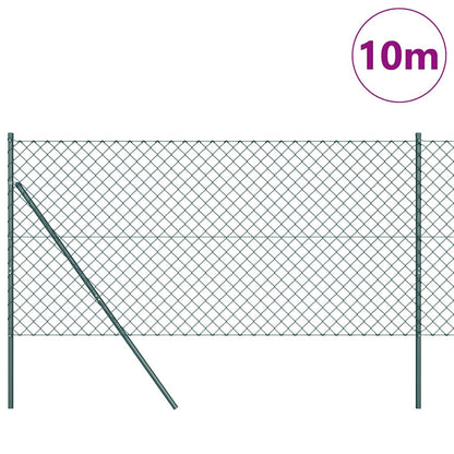 Ground Fix Welded Wire Fence 10 x 1 m (W x H) PVC-Coated Steel
