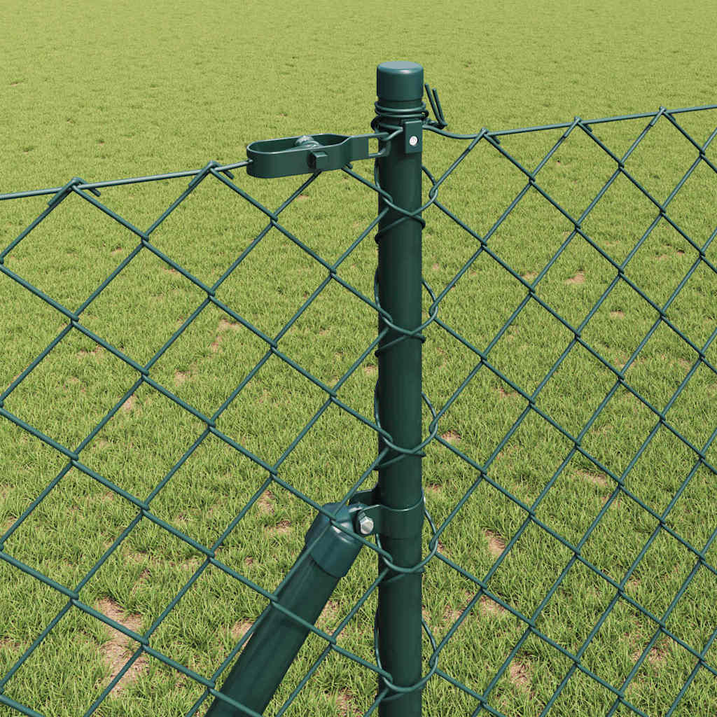 Fence Post Green 10 x 1.4 m (60 x 60 mm mesh) Steel and PVC