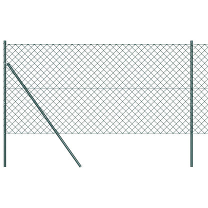 Fence Post Green 10 x 1.4 m (60 x 60 mm mesh) Steel and PVC