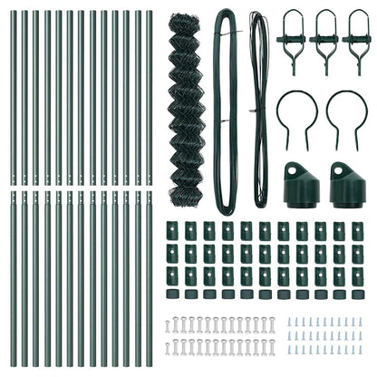 Ground Fix Welded Wire Fence 25 x 1 m (W x H) PVC-Coated Steel