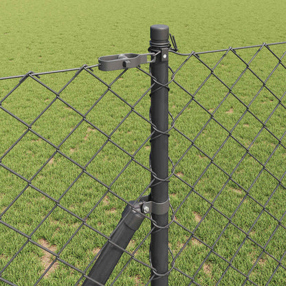 Fence Post Grey 10 x 1.4 m (60 x 60 mm mesh) Steel and PVC