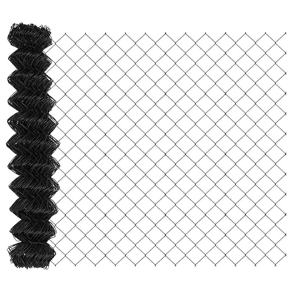 Fence Post Grey 10 x 1.4 m (60 x 60 mm mesh) Steel and PVC