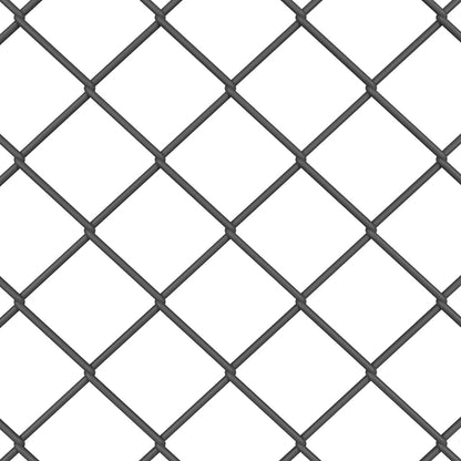 Fence Post Grey 10 x 1.6 m (60 x 60 mm mesh) Steel and PVC
