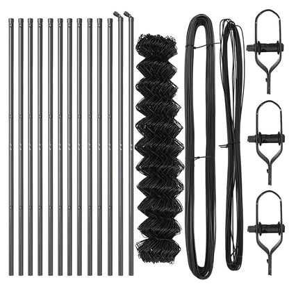 Ground Fix Welded Wire Fence 25 x 1 m (W x H) PVC-Coated Steel