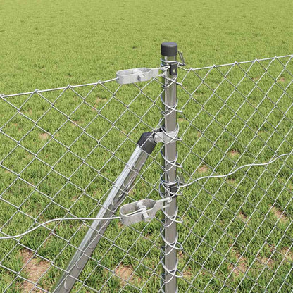 Fence Post Silver 10 x 0.6 m (40 x 40 mm mesh) Steel