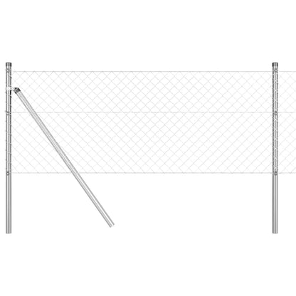 Fence Post Silver 10 x 0.6 m (40 x 40 mm mesh) Steel
