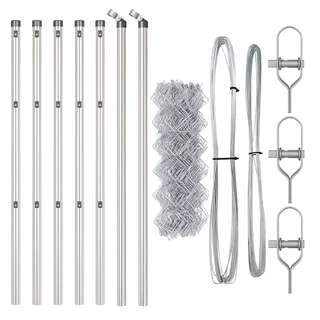 Fence Post Silver 10 x 0.6 m (60 x 60 mm mesh) Steel