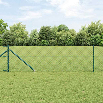 Fence Post Green 10 x 0.6 m (40 x 40 mm mesh) Steel and PVC