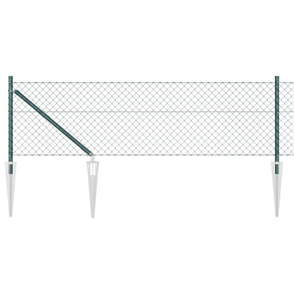 Fence Post Green 10 x 0.6 m (40 x 40 mm mesh) Steel and PVC