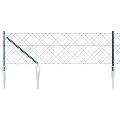 Fence Post Green 10 x 0.8 m (40 x 40 mm mesh) Steel and PVC