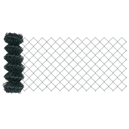 Fence Post Green 10 x 0.8 m (40 x 40 mm mesh) Steel and PVC