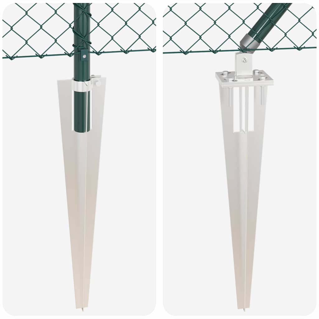 Fence Post Green 10 x 1 m (40 x 40 mm mesh) Steel and PVC