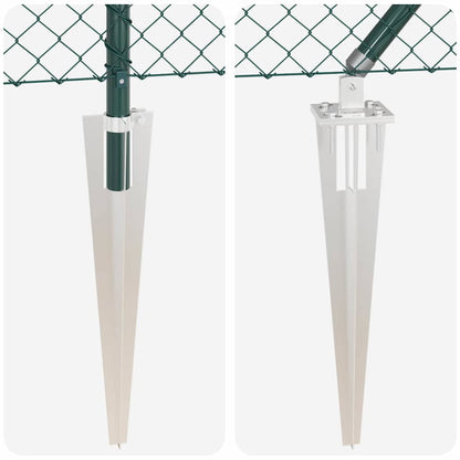 Fence Post Green 10 x 1 m (40 x 40 mm mesh) Steel and PVC