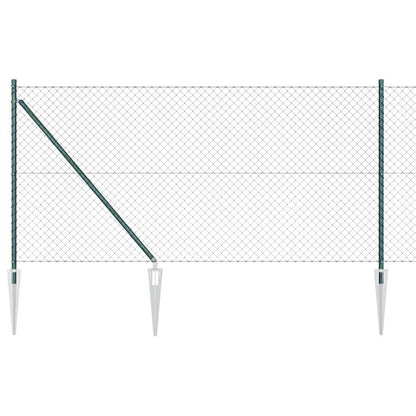Fence Post Green 10 x 1 m (40 x 40 mm mesh) Steel and PVC