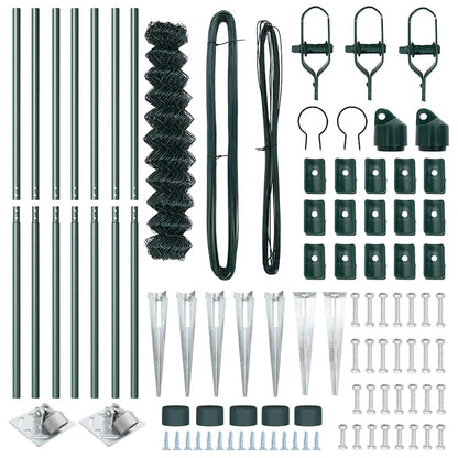 Fence Post Green 10 x 1 m (40 x 40 mm mesh) Steel and PVC