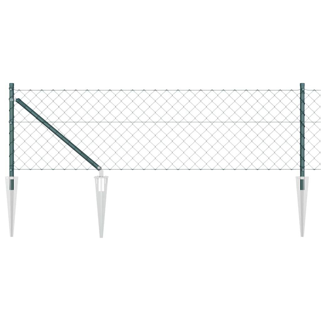 Fence Post Green 10 x 0.6 m (60 x 60 mm mesh) Steel and PVC