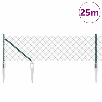 Welded Wire Fence with Spikes 25 x 0.4 m (W x H)