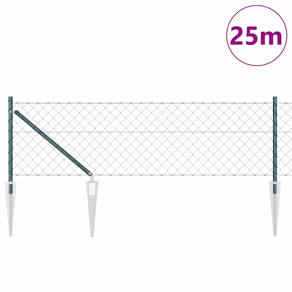 Welded Wire Fence with Spikes 25 x 0.6 m (W x H)