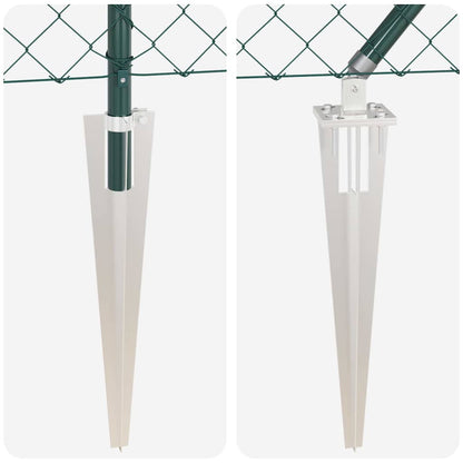 Fence Post Green 25 x 1.6 m (60 x 60 mm mesh) Steel and PVC